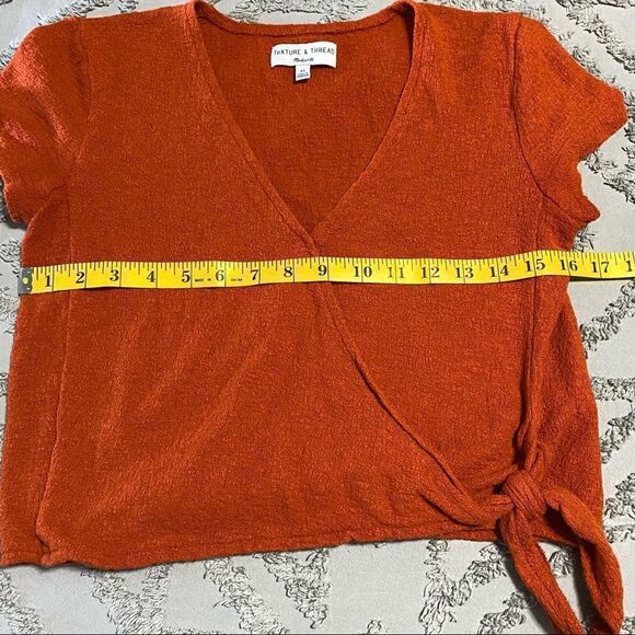 madewell Texture & Thread wrap crop top size XS - Picture 7 of 8